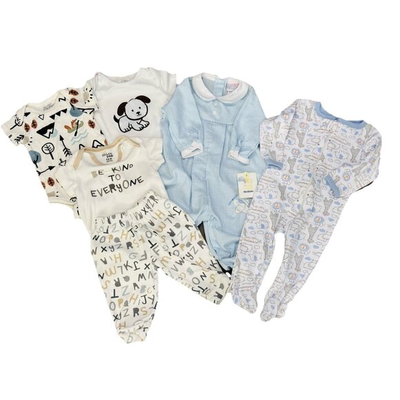 Chick Pea Swiggles Newborn 0-3 Mo Baby Boy Lot - Picture 1 of 6